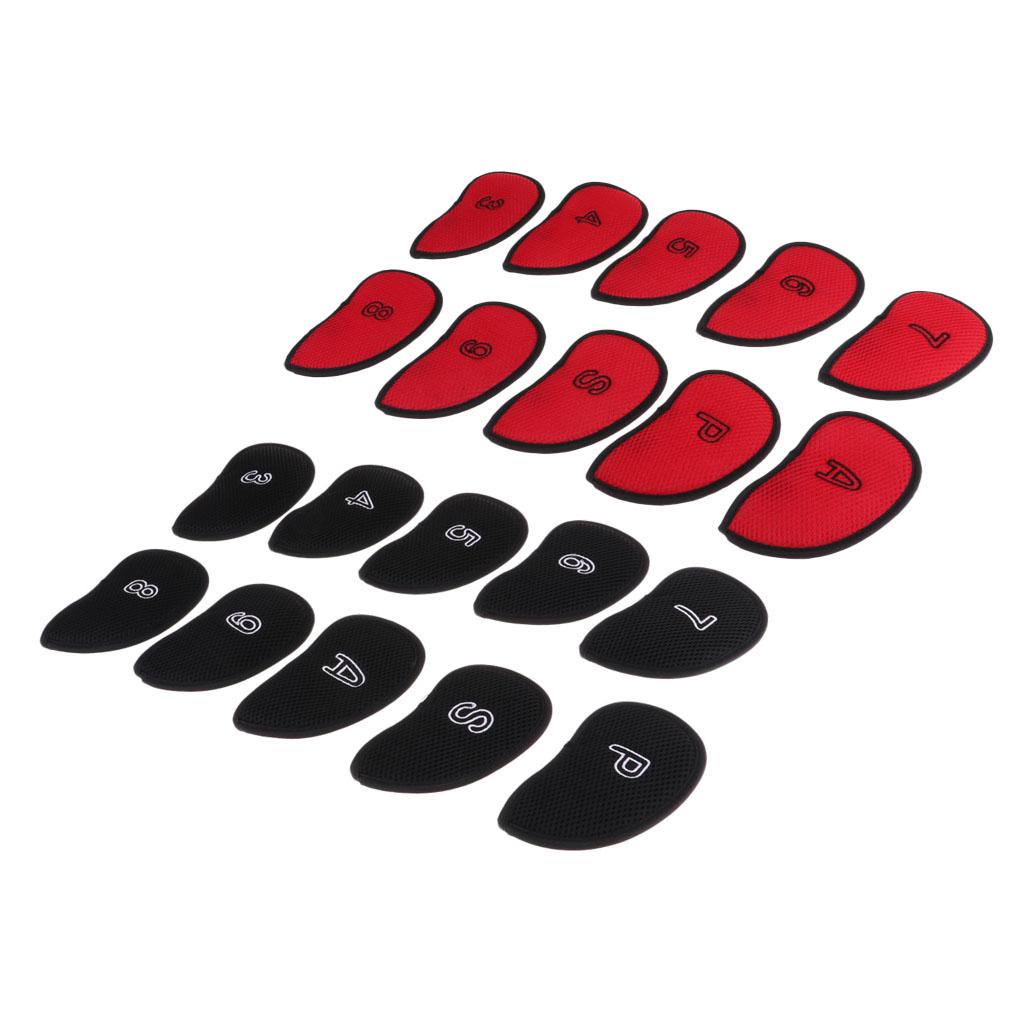 10-Pack Golf Iron Headcovers Wedge Iron Protective Head Cover Golf Accessories for Avid Golfers
