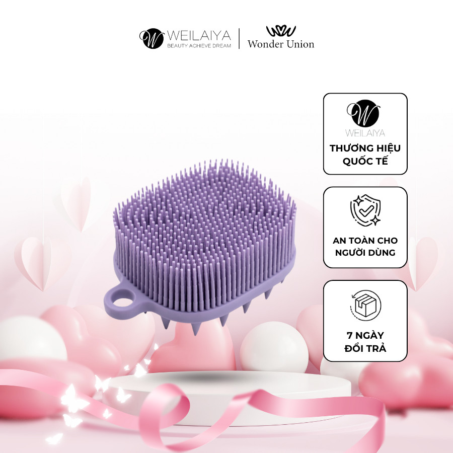 Lược gội đầu WEILAIYA giúp gỡ rối tóc, massage da đầu 2 in 1