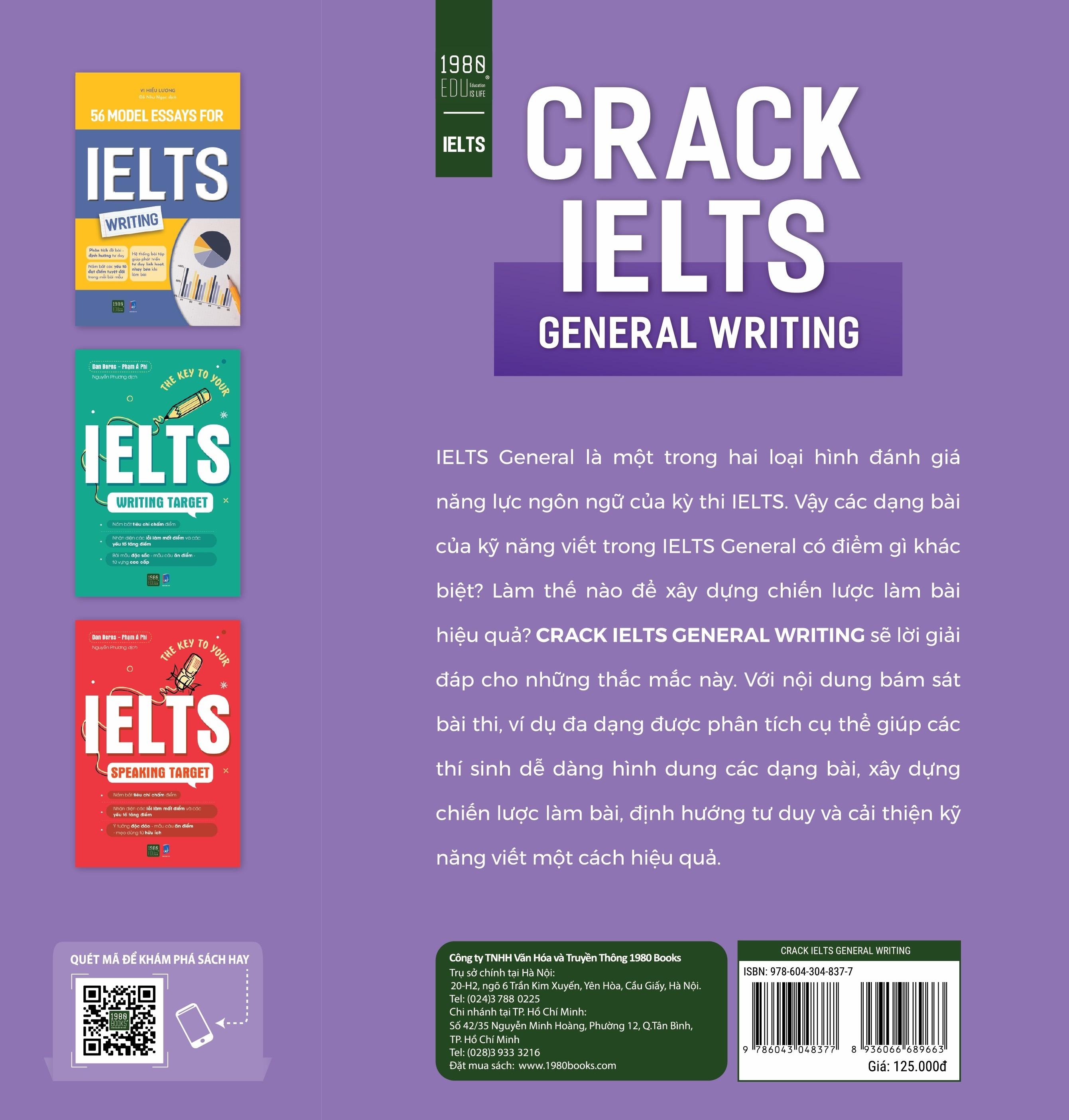 Sách Crack IELTS - General Writing