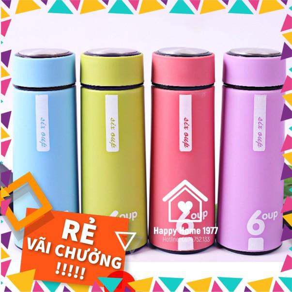 Bình giữ nhiệt lõi thủy tinh 450ml Bình nước siêu tiện Happyhome1977