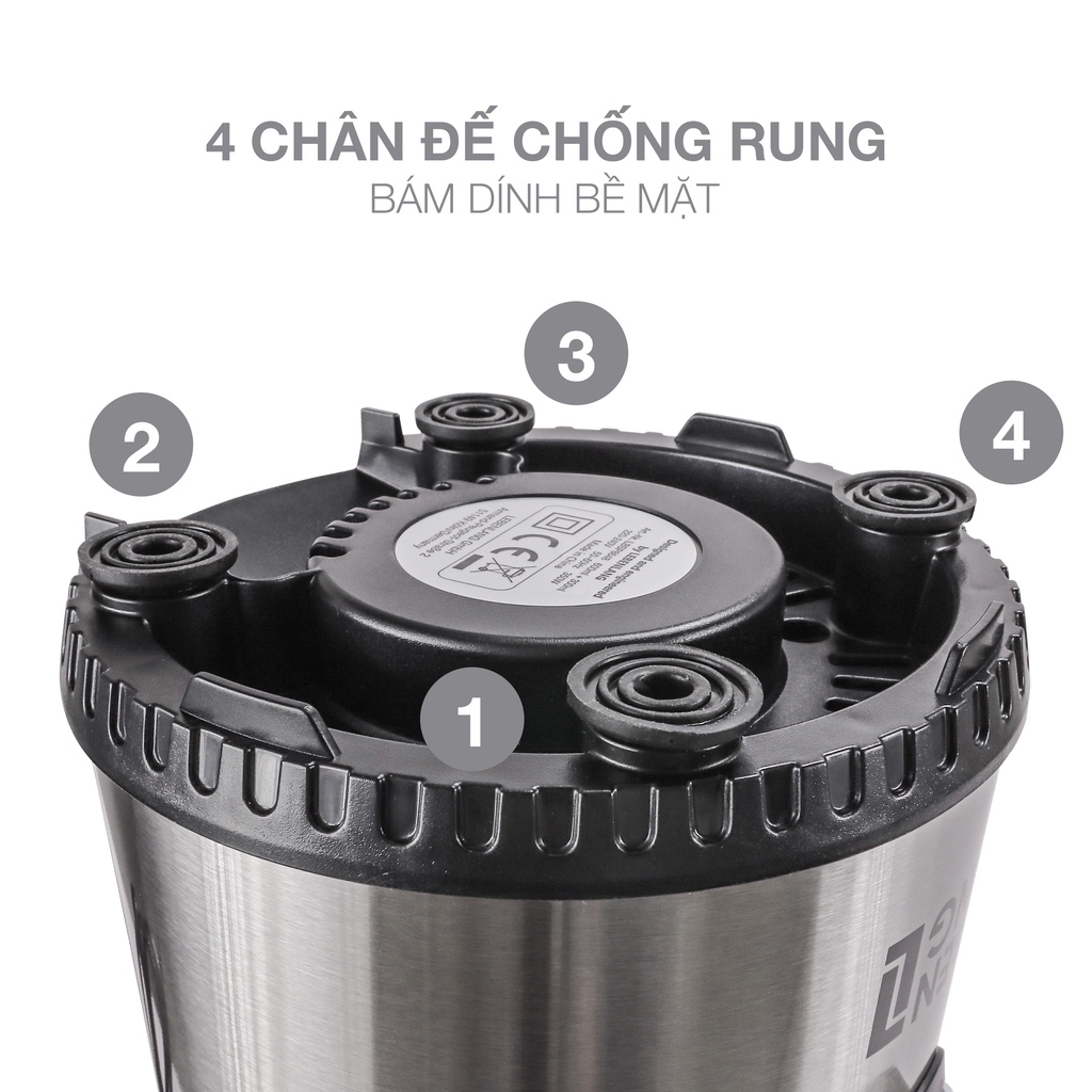 Máy xay sinh tố mini Mix&amp;Go gồm 2 cối xay tích hợp bình chứa dung tích 300-600ml, công suất 350W, model LBSP8648