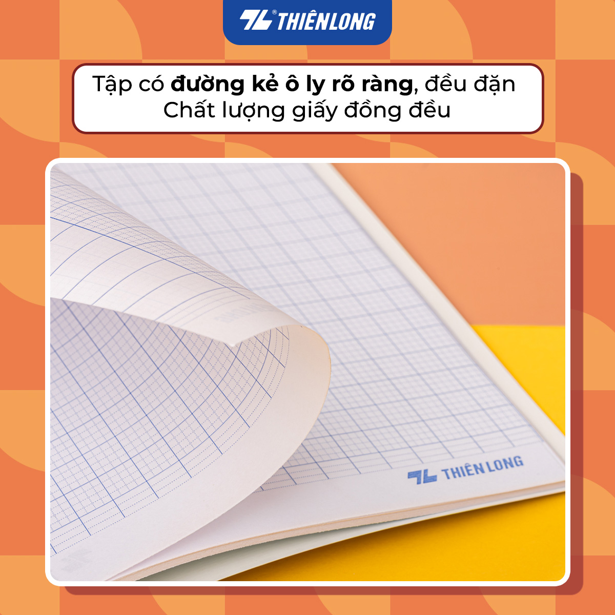 Bộ 5 Tập học sinh 96 trang 4 ô ly vuông 60 gsm Điểm 10 TP-NB039 (hình ngẫu nhiên)