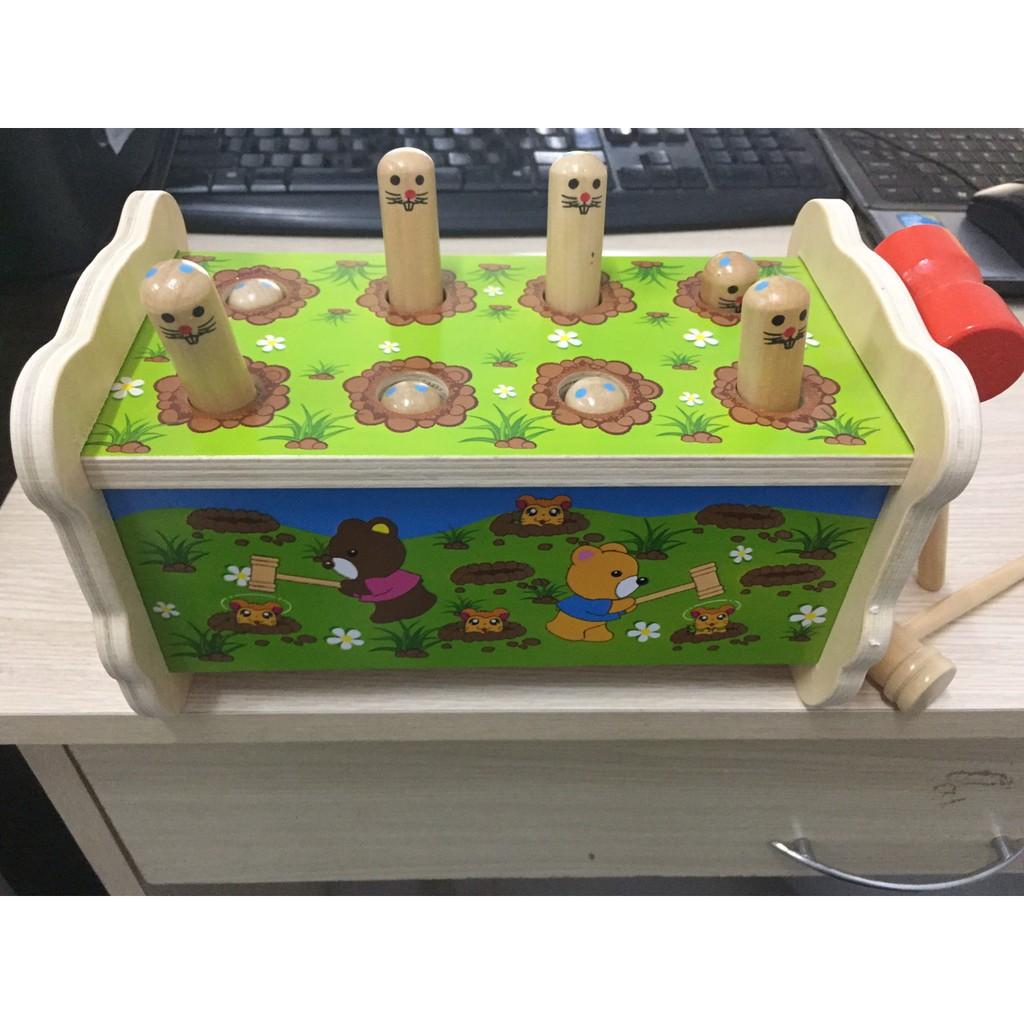 Bộ Đập Chuột 8 Lỗ 2 Búa Hình Gấu