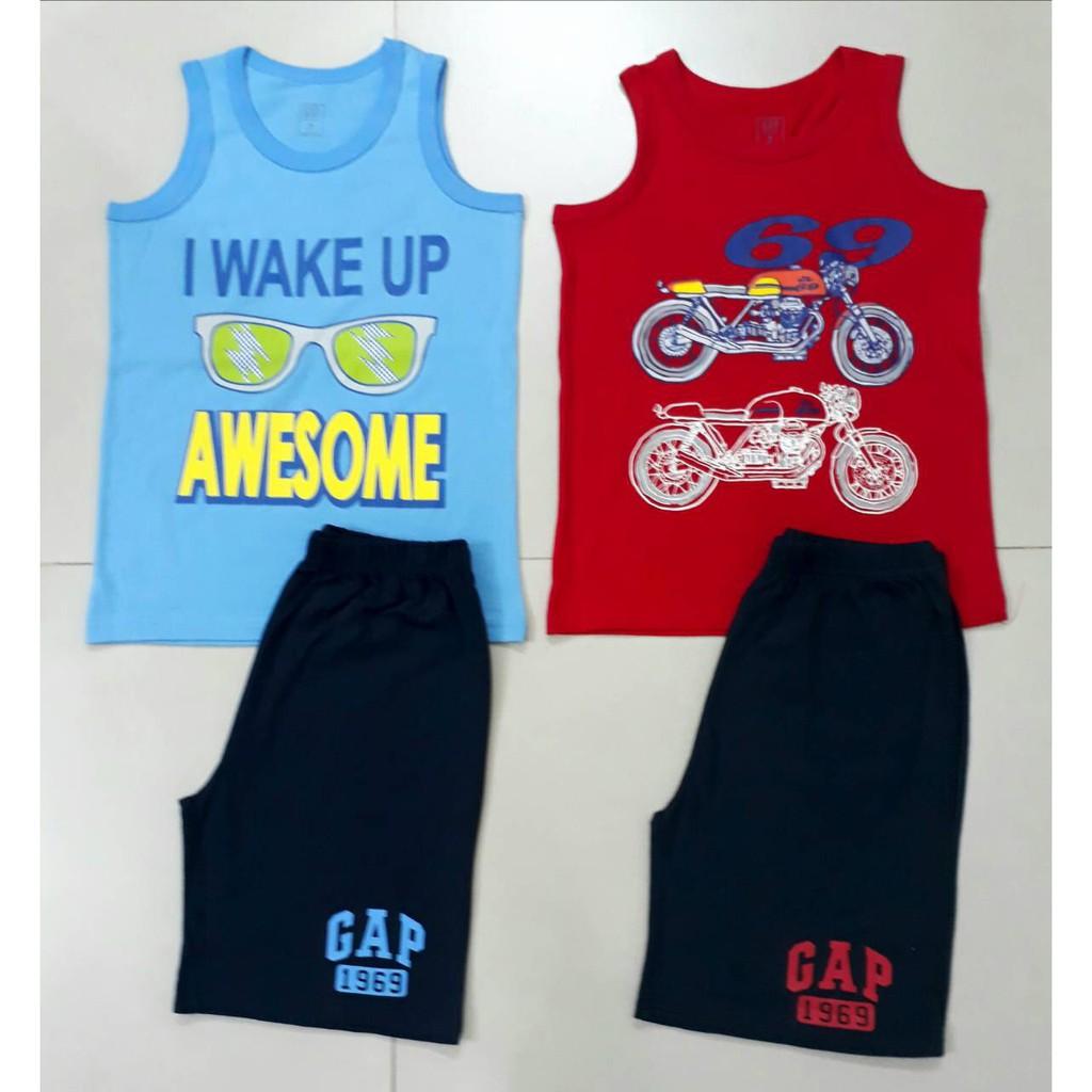 Bộ ba lỗ bé trai Gapkids đại sale lẻ size