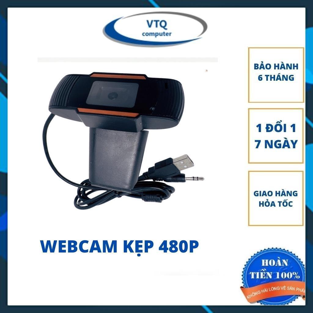 Webcam kèm míc 480p.Webcam chân kẹp HD 480P- Học và Làm Việc Online Siêu Rõ Nét- Tích Hợp Micro