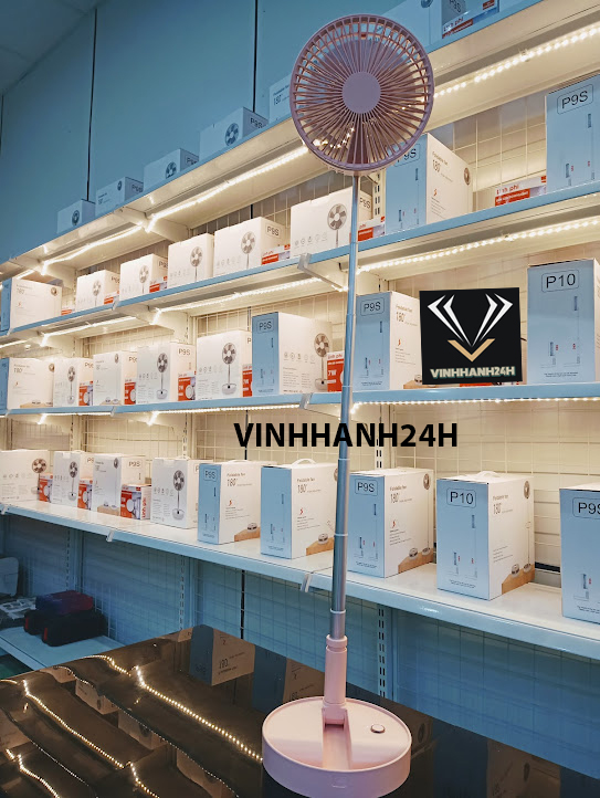 Quạt Tích Điện Gấp Gọn Đa Năng Tiện Ích