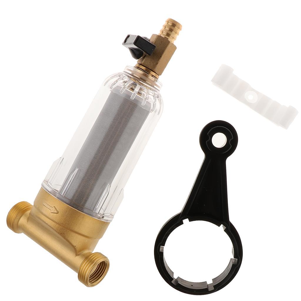 2X Water Filtration System Spin Down Sediment Water Filter 40 Micron 0.75inch