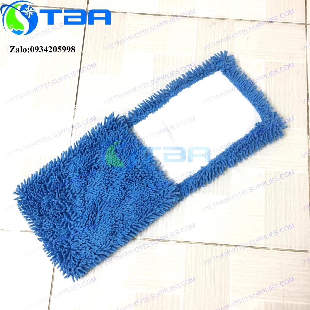 Tấm lau thay thế công nghiệp 60cm màu xanh nhập khẩu cao cấp sợi microfiber thấm hút tốt