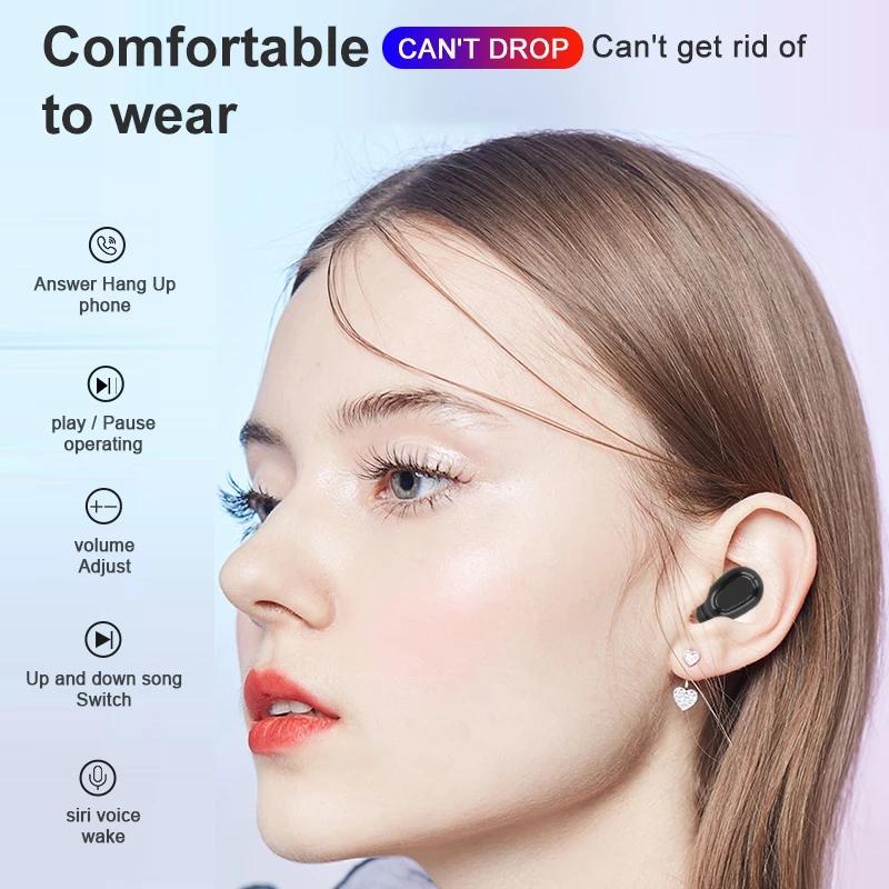 L21 Pro TWS Bluetooth Tai Nghe Không Dây Chống Nước Stereo-Tai Thể Thao Tai Nghe Cho Iphone Oppo Huawei Xiaomi Nhạc Tai Nghe Nhét Tai