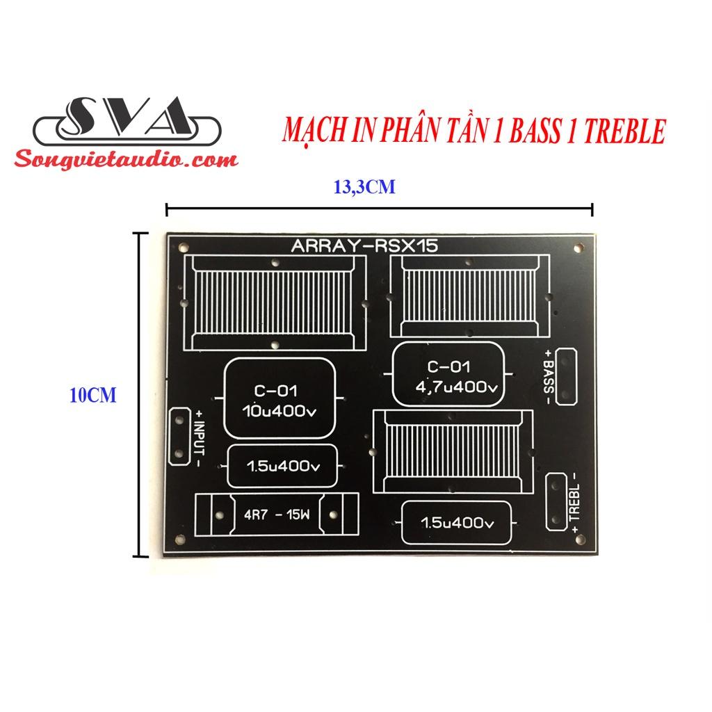 MẠCH IN, MẠCH PCB, MẠCH PHÂN TẦN 1 BASS 1TREBLE - 1 BOARD