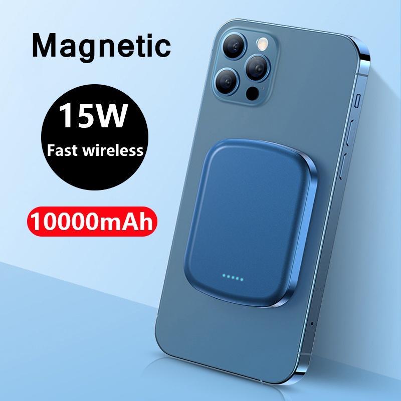 Sạc dự phòng nam châm ko dây mini sạc nhanh 5000mAh/10000mAh cho ĐT táo 12 13 pro promax mini