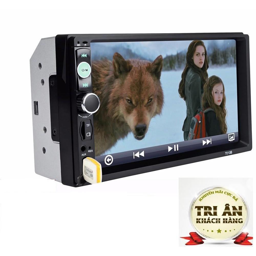Màn hình ô tô 7010B 7 ''Xe hơi Bluetooth MP5 Máy nghe nhạc FM Android,IOS MirrorLink TẶNG MẶT DƯỠNG