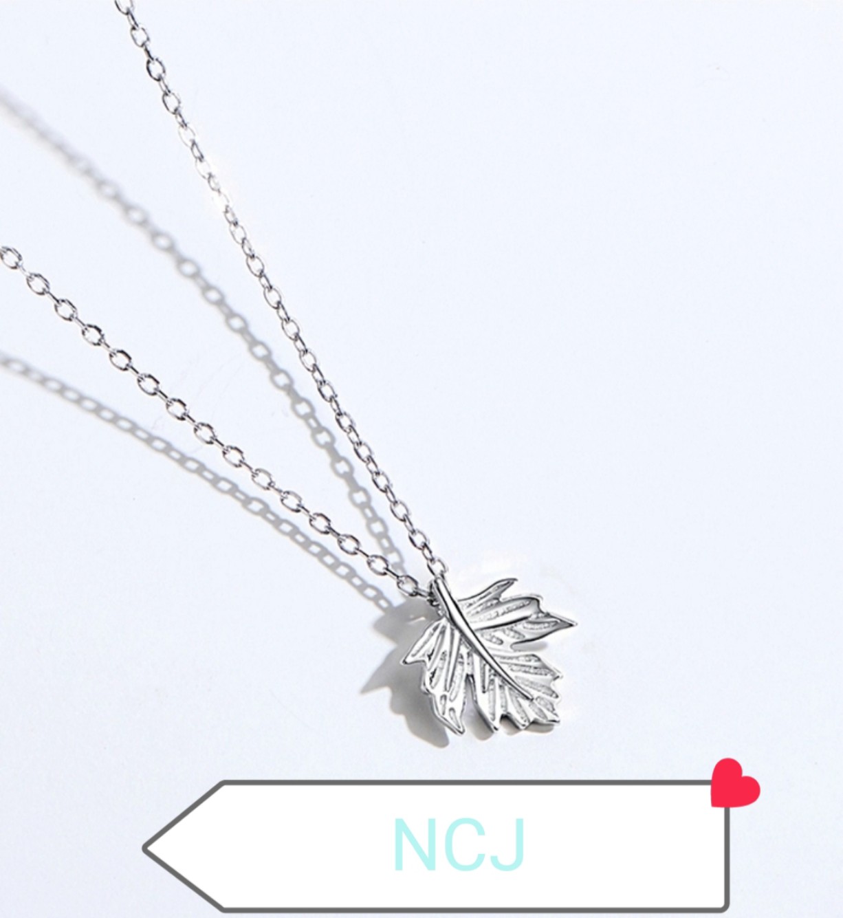 DÂY CHUYỀN BẠC CHO NỮ CHIẾC LÁ MAY MẮN DCN07