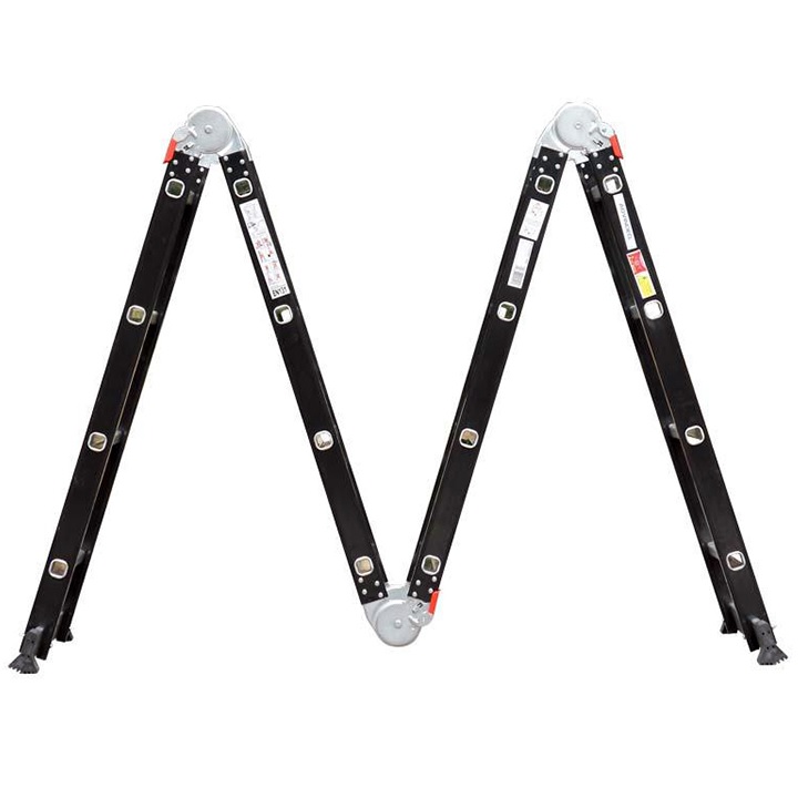 Thang nhôm gấp gọn đa năng 4 đoạn Advindeq ADM104 - Đen - Hàng Chính Hãng