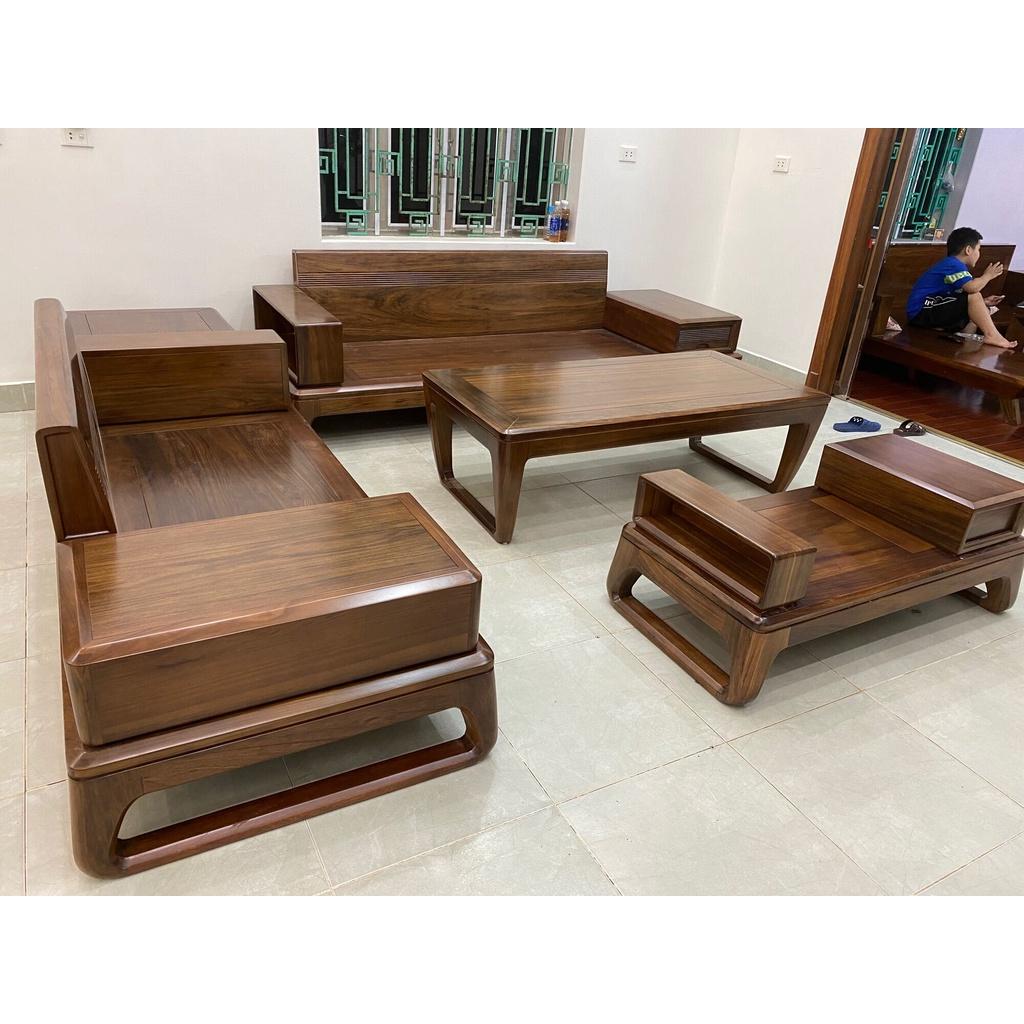 Bộ Sofa Phòng Khách Gỗ Tự Nhiên Cao Cấp Đã Bao Gồm Đệm