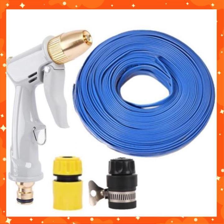 Bộ dây vòi xịt nước rửa xe, tưới cây tăng áp 3 lần, loại 20m 206846