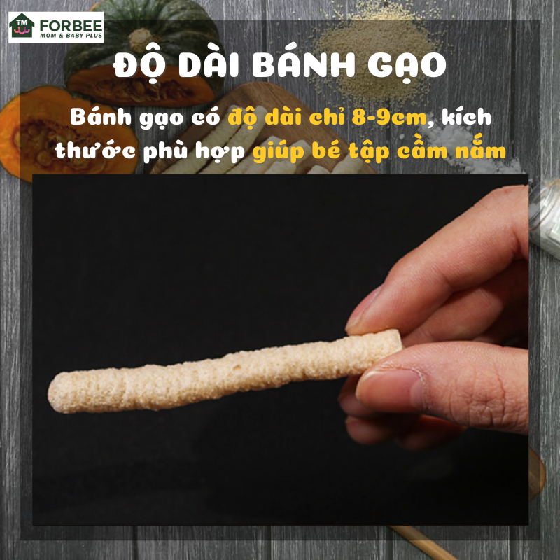 Bánh gạo que ALLBARM Dành cho trẻ từ 6 tháng tuổi- Bổ sung dinh dưỡng cần thiết - FORBEE