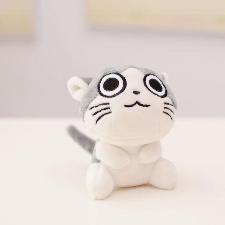 Bộ 4 Móc khóa gấu bông mèo Chii