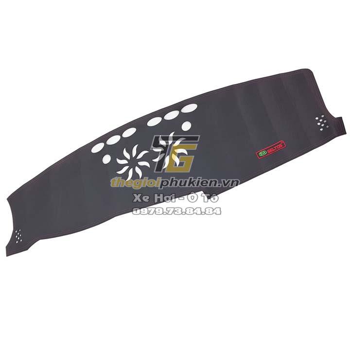Thảm da Taplo dành cho KIA Seltos vân Carbon cao cấp