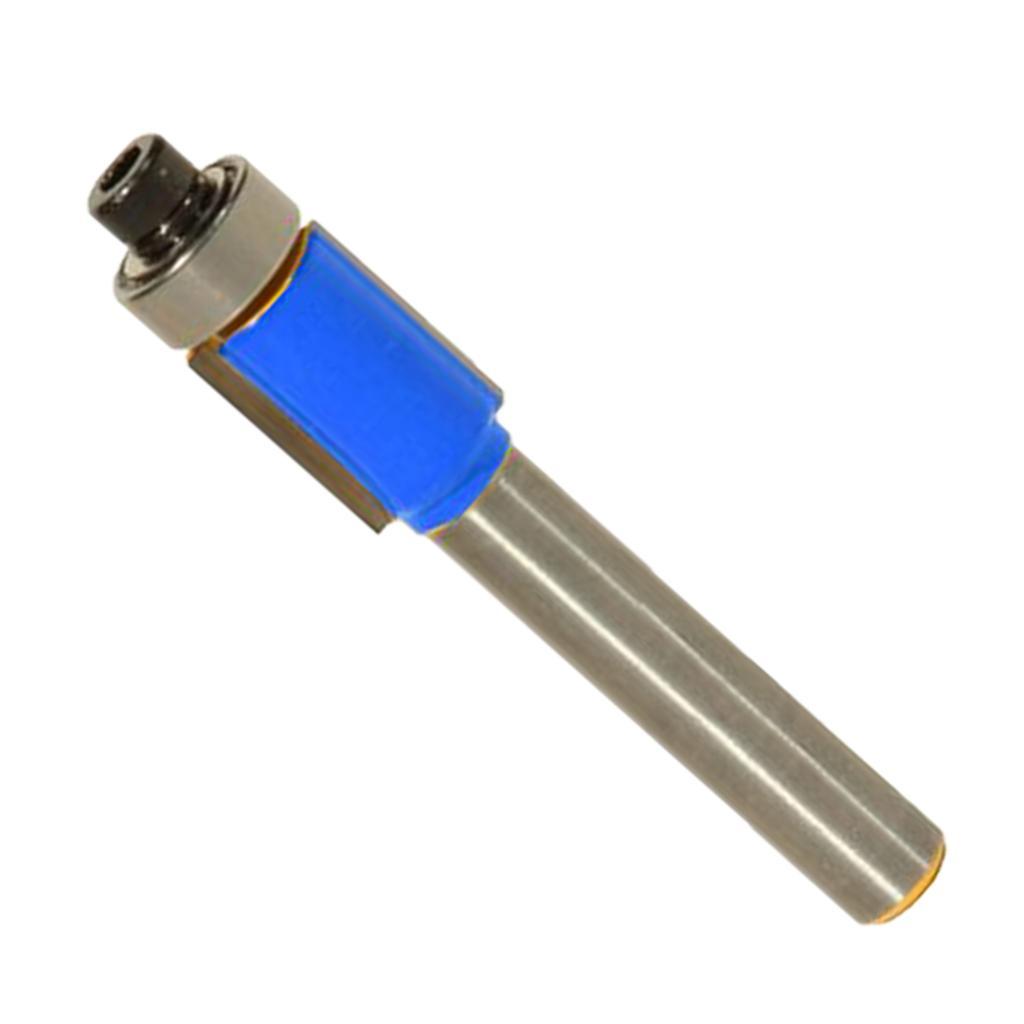 2-4pack Straight Alloy Flush Trim Extra Bearing Router Bit Woodworking Cutter
