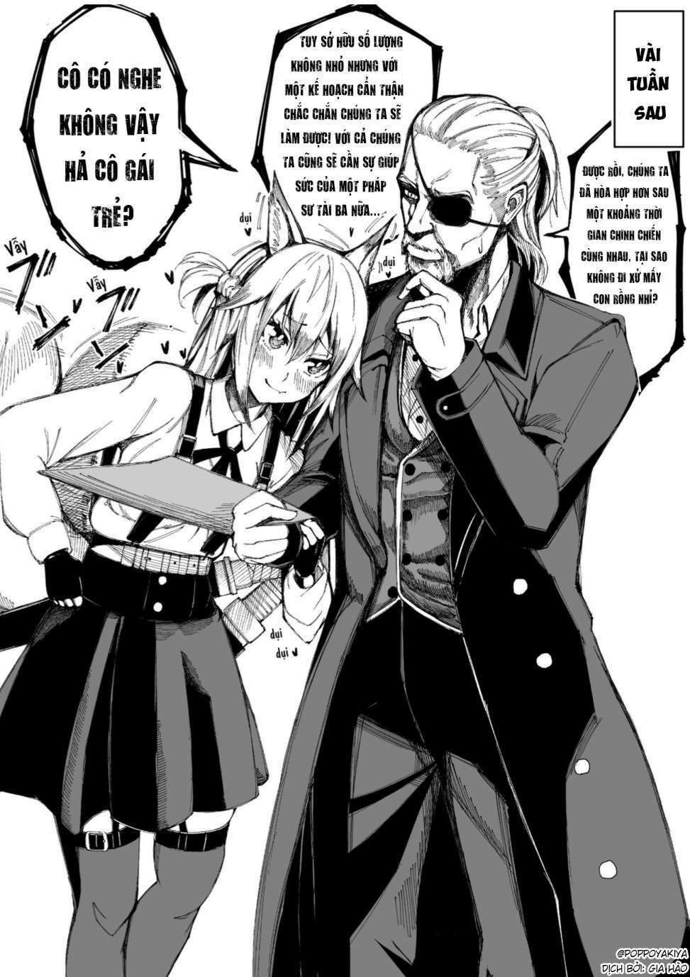 nguời lính gạo cội và cô gái thú nhân chapter 0 2