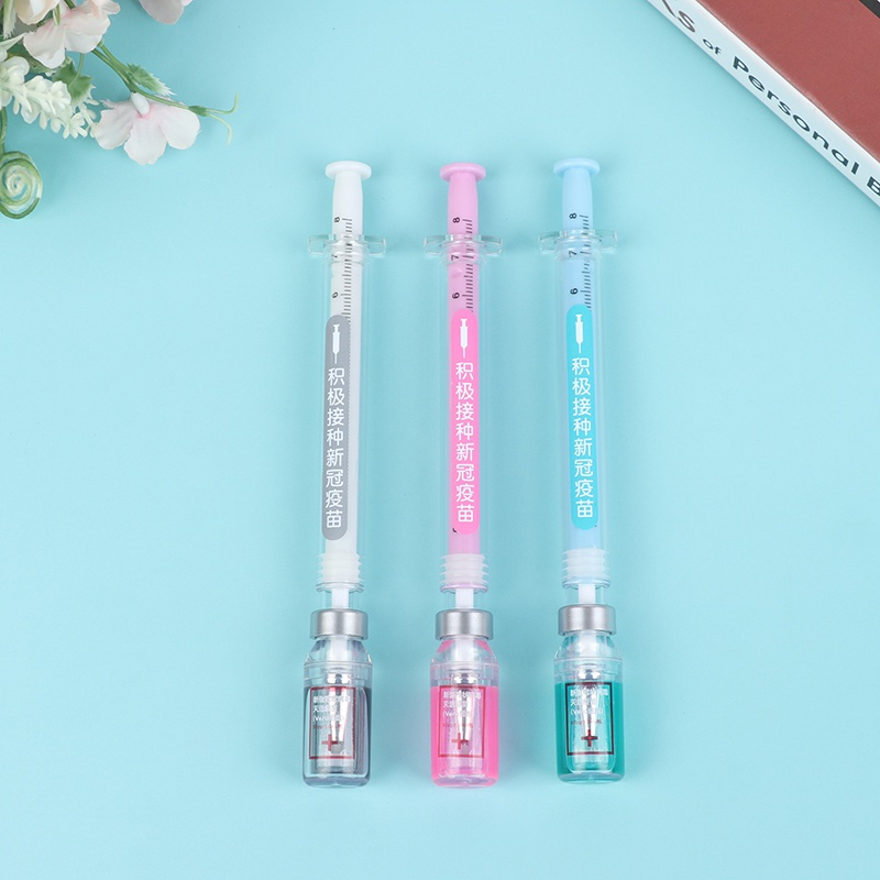 Combo 2 Bút Gel Bơm Tiêm Cute- Giao Màu Ngẫu Nhiên