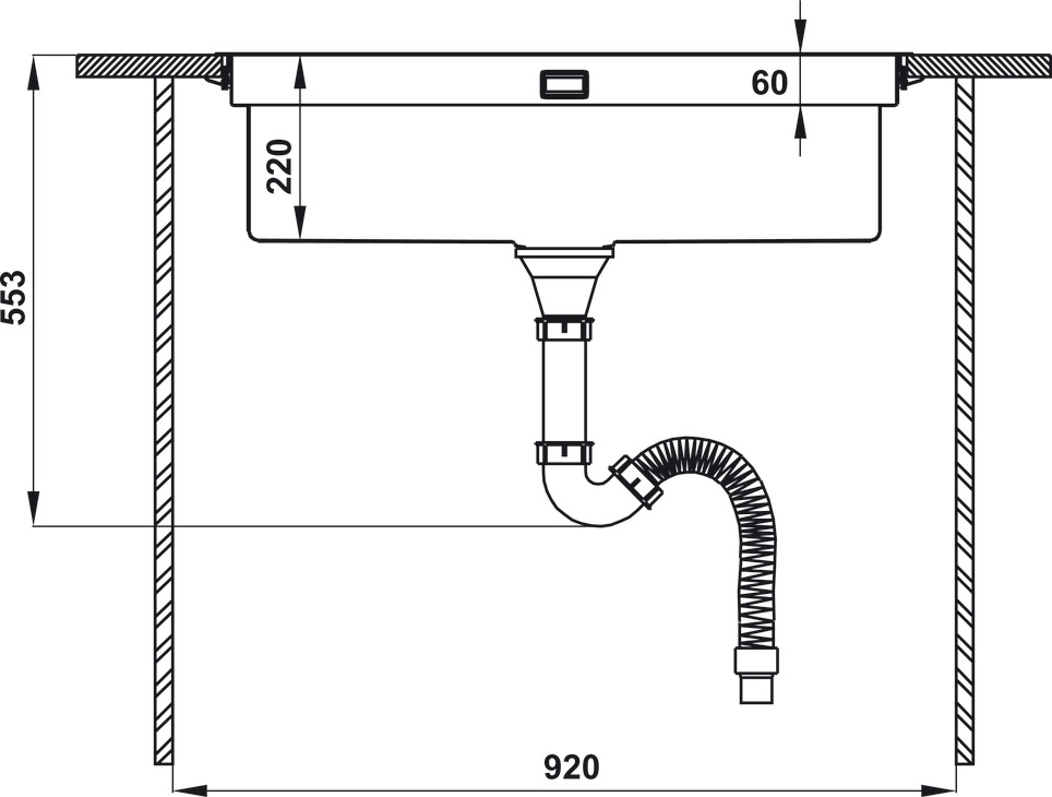 Chậu rửa chén inox Hafele HS21-SSN1S90 567.94.020