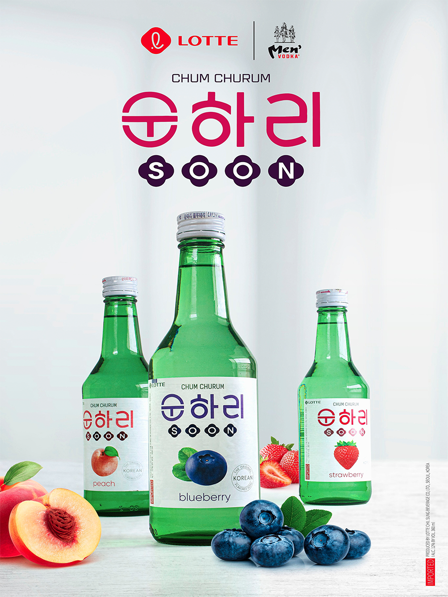 Rượu Soju Chum Churum Lotte Hàn Quốc vị Nho 12% chai 360ml