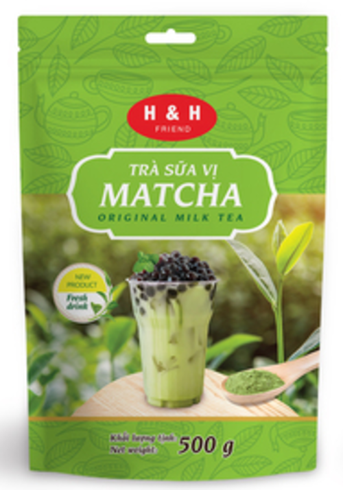 Trà sữa vị matcha H&amp;H Friend túi 500g