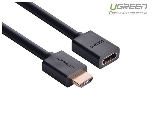 Dây nối dài HDMI 1.4 thuần đồng 19+1 Dài 1M UGREEN HD107 10141 - Hàng chính hãng