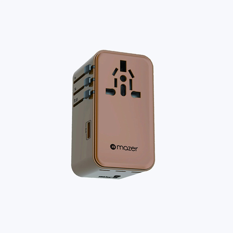 Củ Sạc Du Lịch MAZER Infinite Travel PD160W GaN3 Pro 03xUSB-C 01xUSB-A Sử Dụng Được Trên 224 Quốc Gia Hàng Chính Hãng