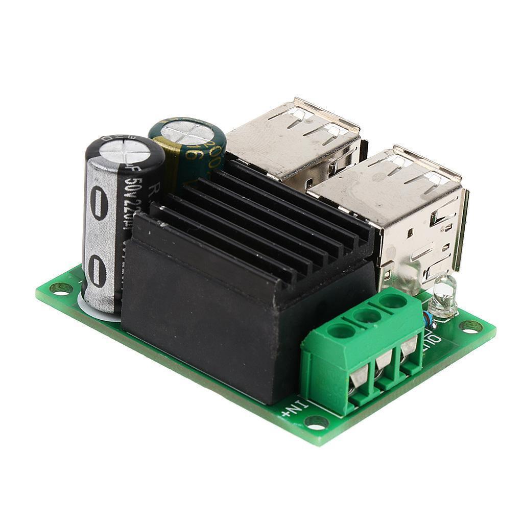 DC 9V 12V 24V 35V to 3-6V Adjustable 4-USB Power Module