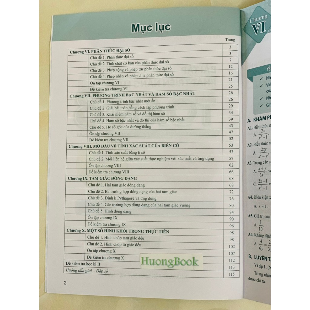 Sách - Combo bài tập phát triển năng lực toán 8 - tập 1 + 2 ( theo chương trình GDPT 2018 ) (BT)