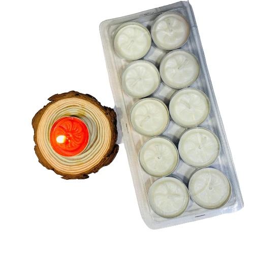 10 viên nến tealight cao cấp cháy 1,5 đến 2h không khói không mùi an toàn cho người sử dụng