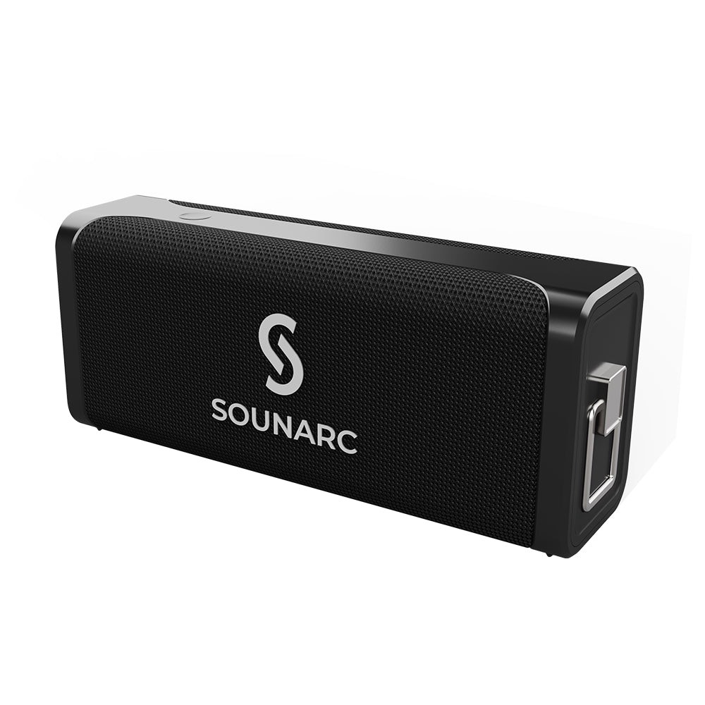 Loa Karaoke Bluetooth 5.0 Sounarc M1 + 2 Micro Không dây | Âm thanh nổi 80W mạnh mẽ | Pin 8000mAh tích hợp, Chống Nước IPX6 Hỗ Trợ Thẻ TF, Micro, AUX - Hàng chính hãng