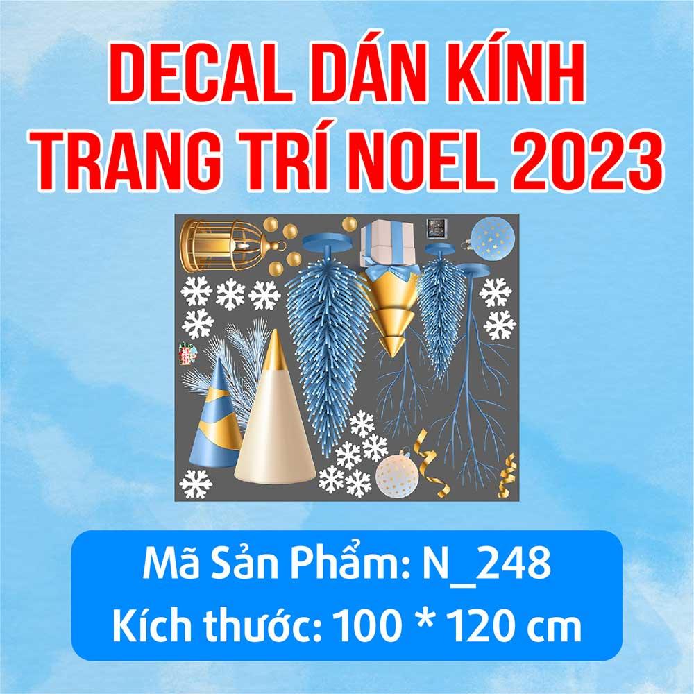 DECAL TRANG TRÍ GIÁNG SINH 2023 COMBO SỐ 1