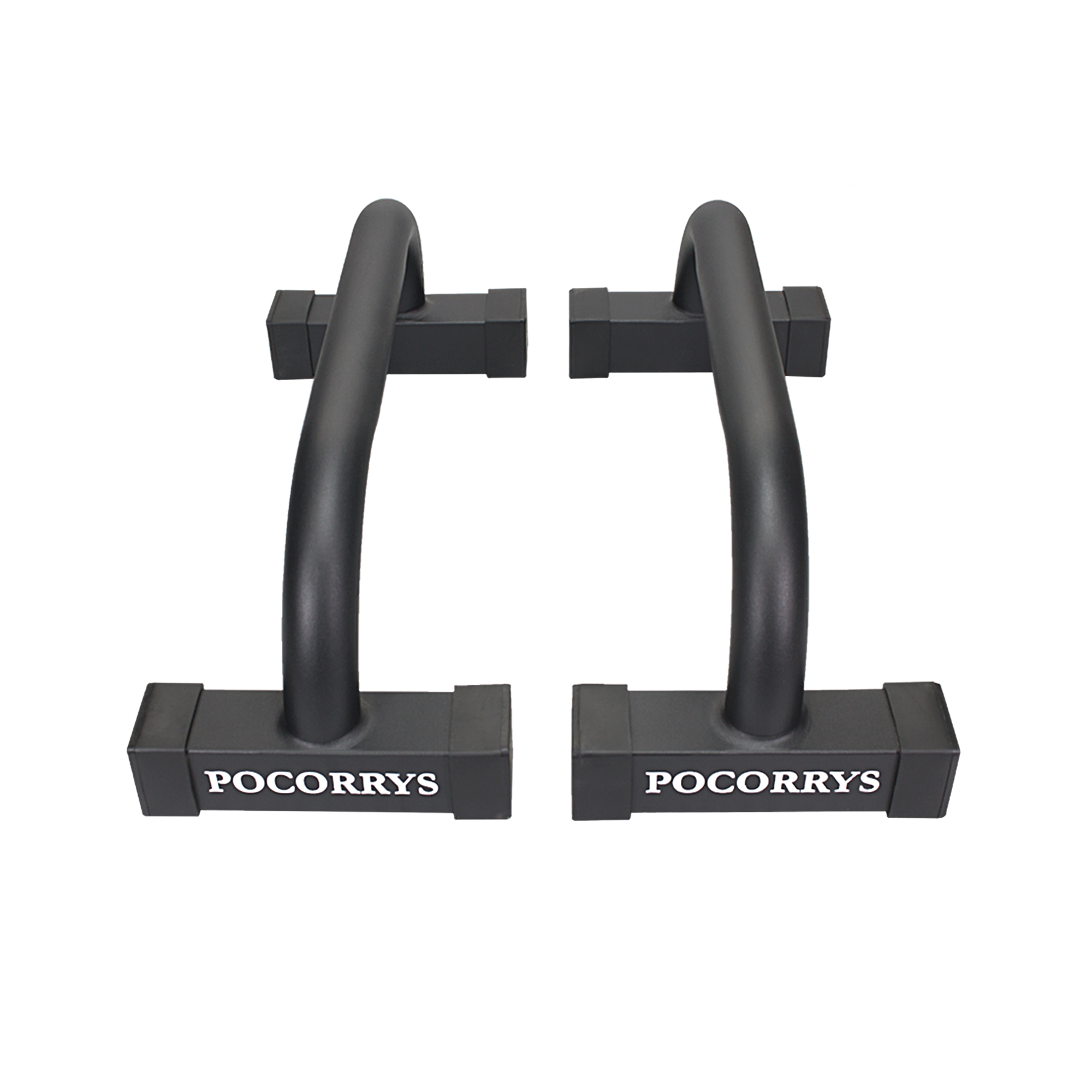 Dụng cụ chống đẩy, hít đẩy, Parallettes Push up Pocorrys PAP-01 cao 18cm, Màu đen/Full Black