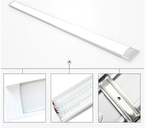 Đèn led bán nguyệt 40W, đèn tuýp dài 1,2 mét siêu sáng