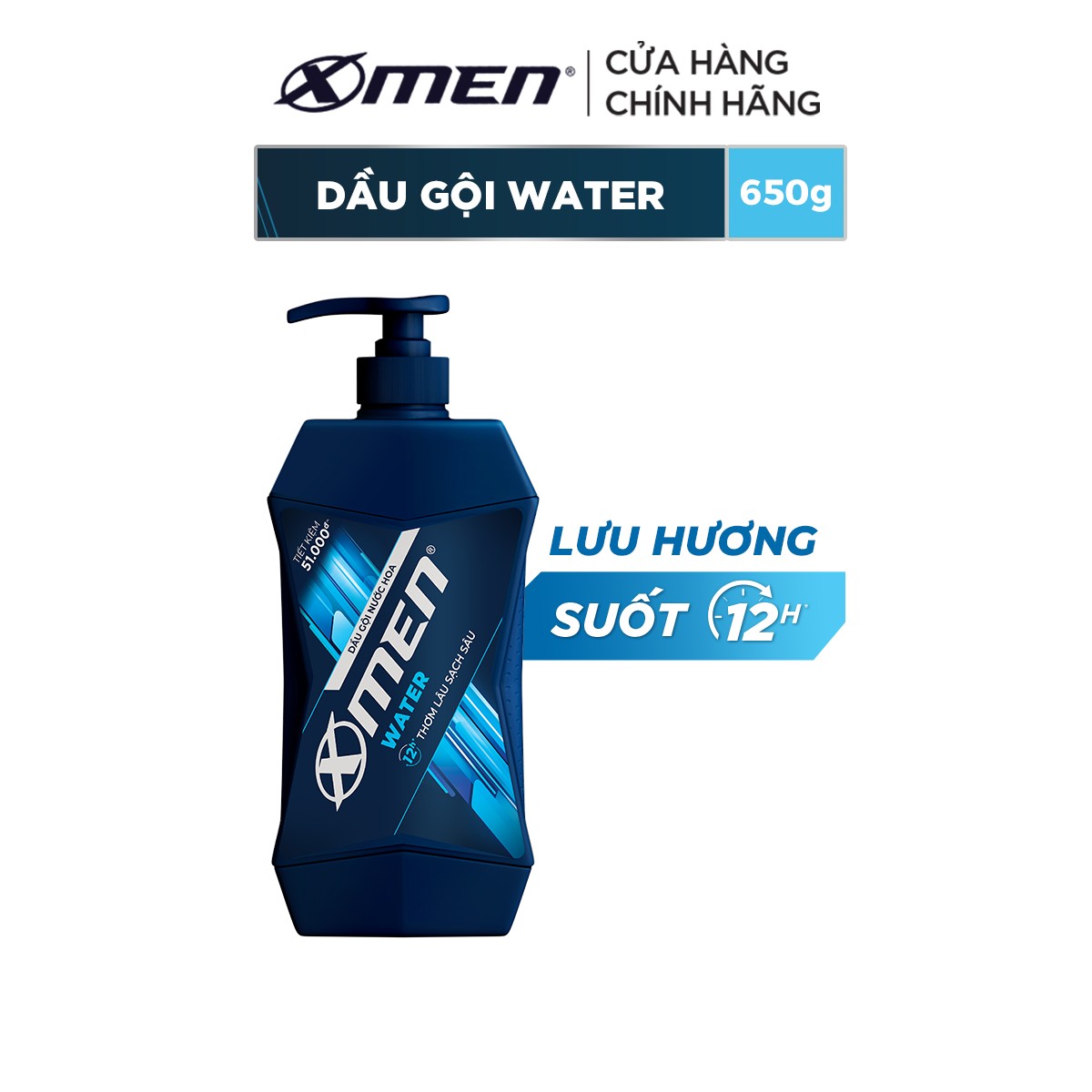 Dầu Gội Nước Hoa X-Men Water (650g)