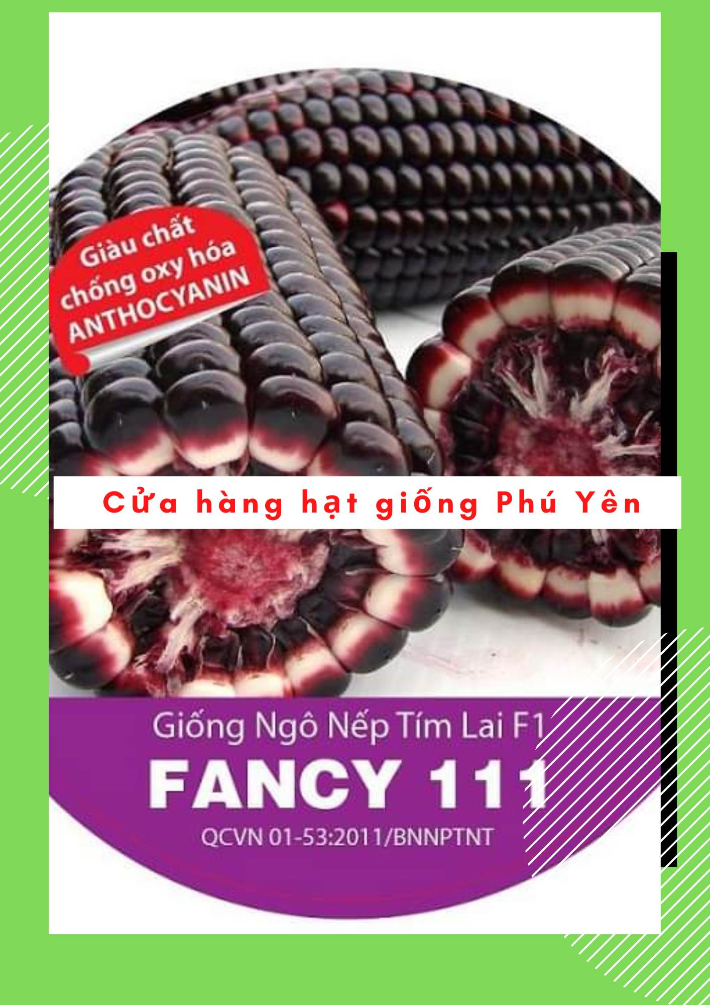 1 kg hạt giống ngô nếp tím siêu dẻo