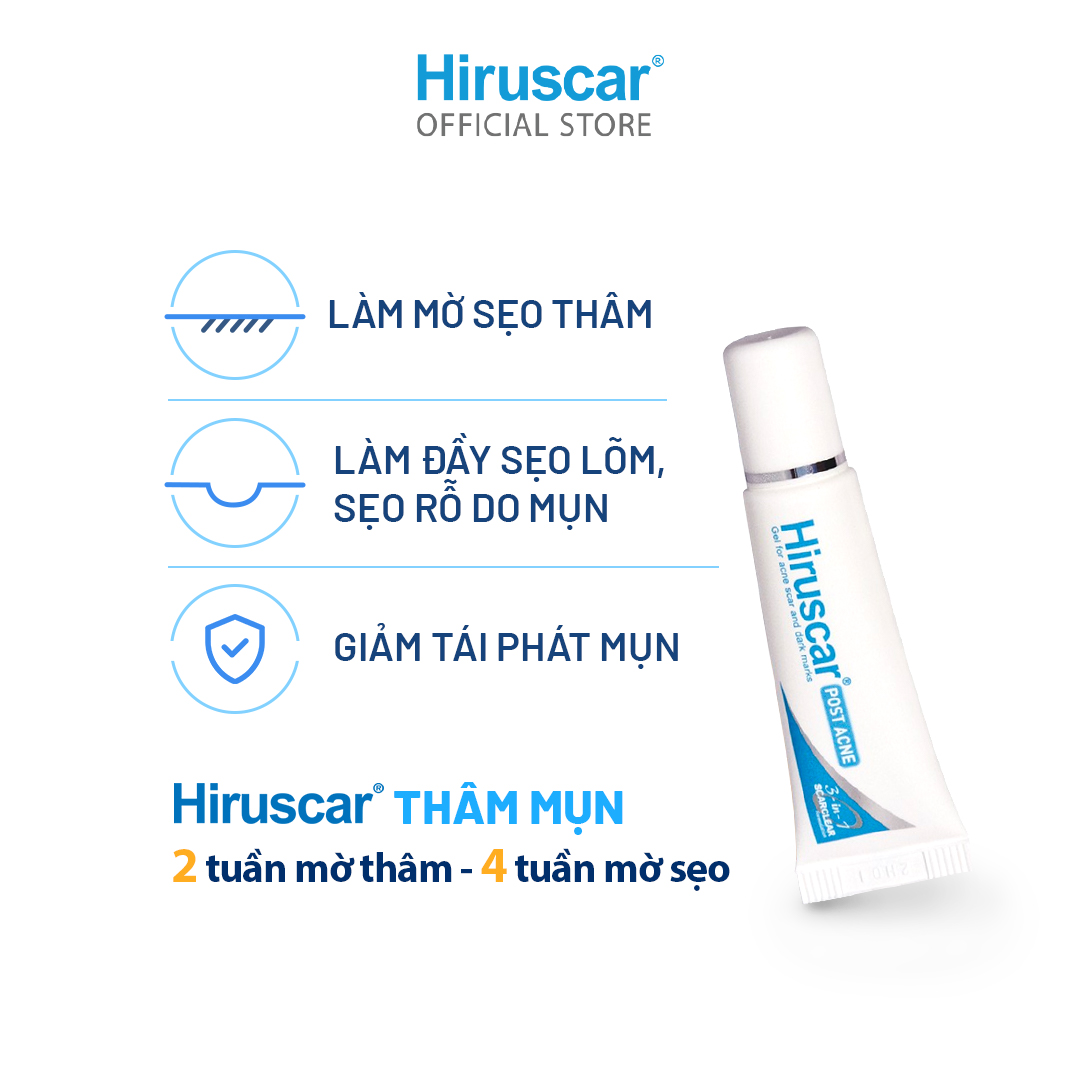 Gel Chăm Sóc Sẹo Mụn Và Mụn Thâm Hiruscar Post Acne 5G