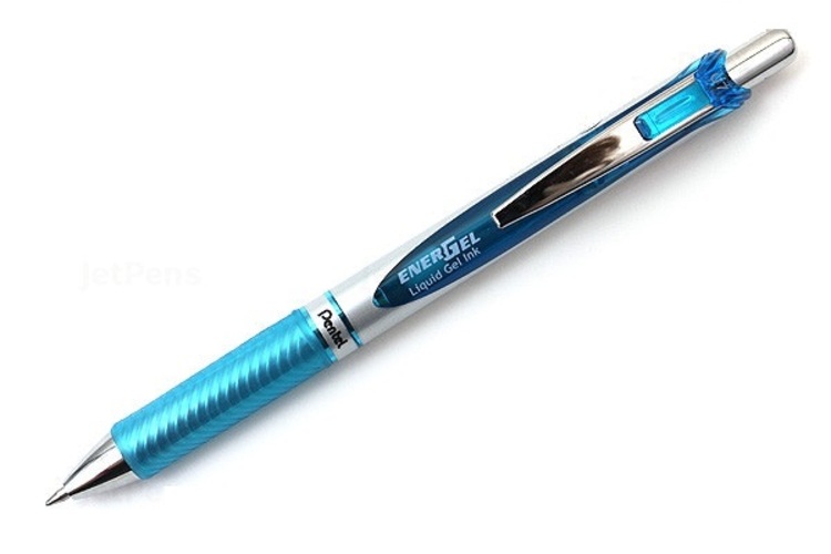 Bút gel Pentel EnerGel RTX BL77 - 0.7mm - Màu xanh da trời (Sky Blue)