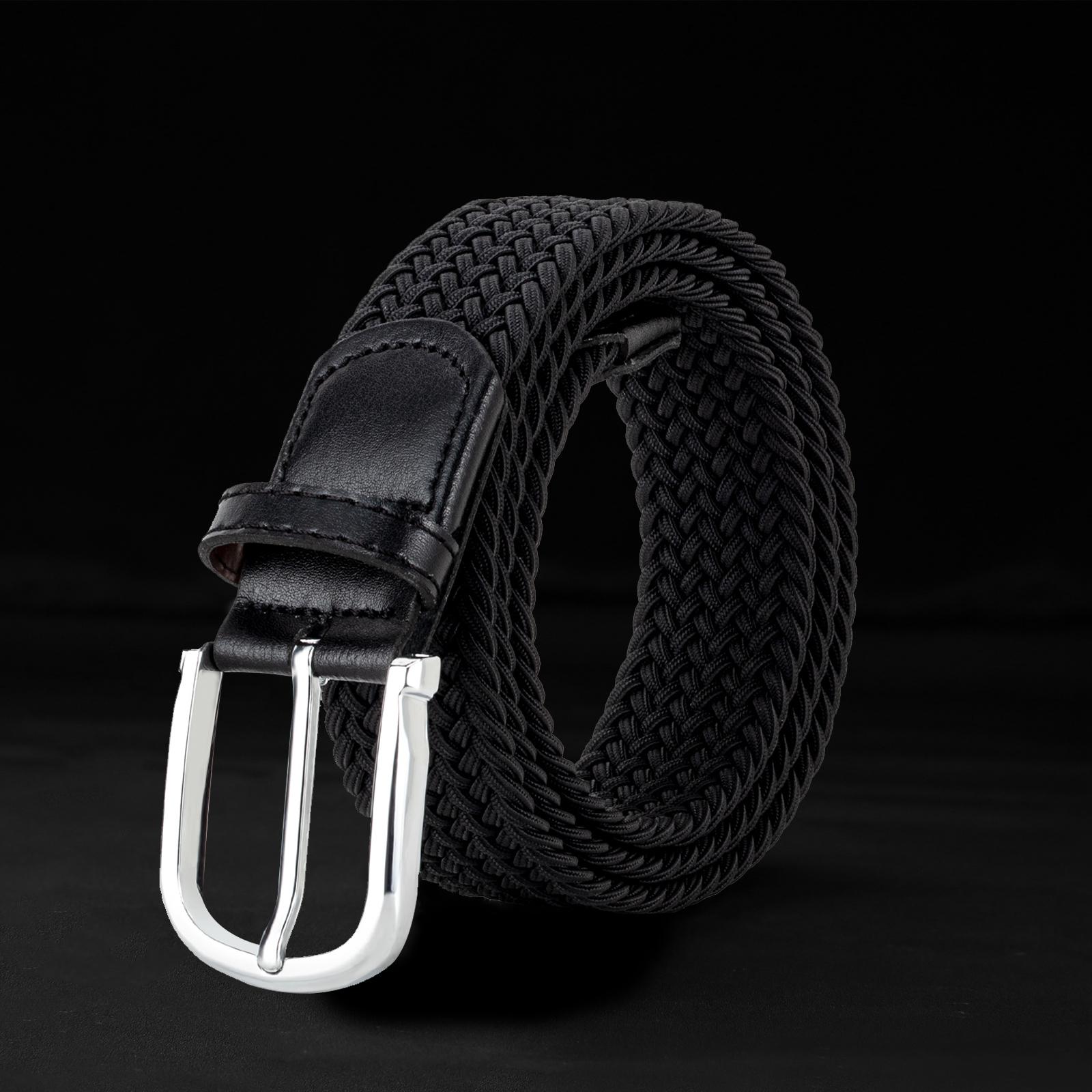 Hreamky Nam Dây Vải Lớn Thun Thắt Lưng Nữ Quần Jean Thu Dây Tặng Hộp Bao Bì