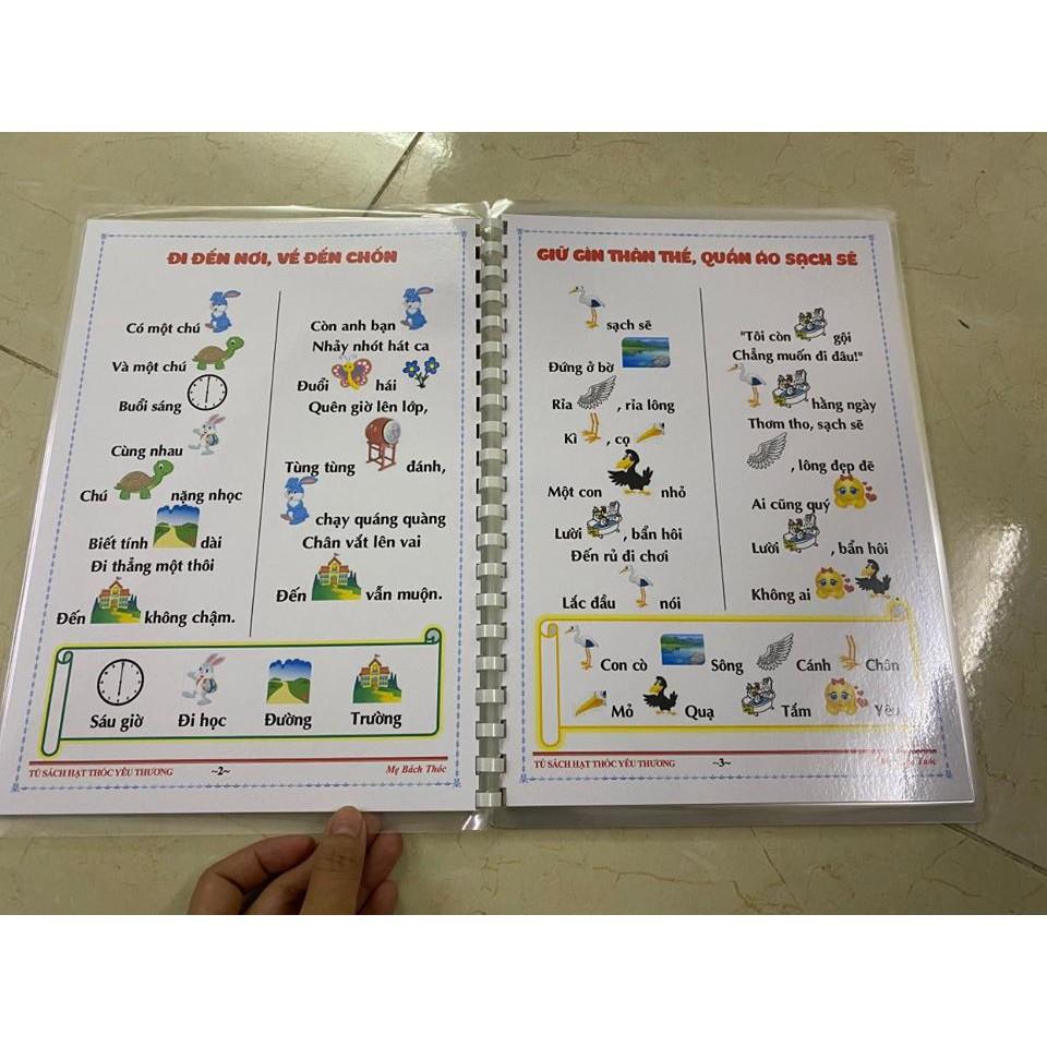 Flashcard Bé Kể Mẹ Nghe Khổ A4 Ép Plastics