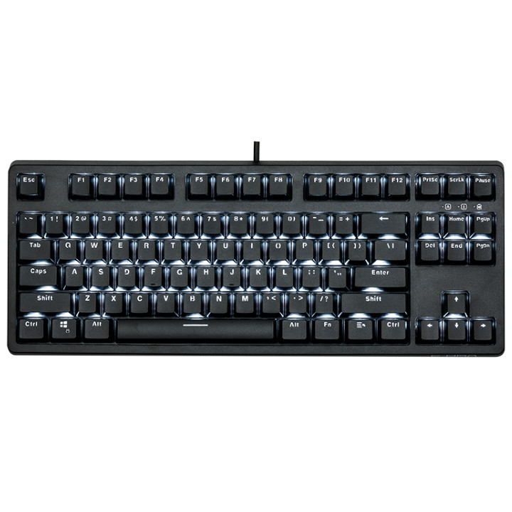 Bàn Phím Cơ Gaming E-Dra EK387 Switch Gateron Led Trắng - Hàng Chính Hãng