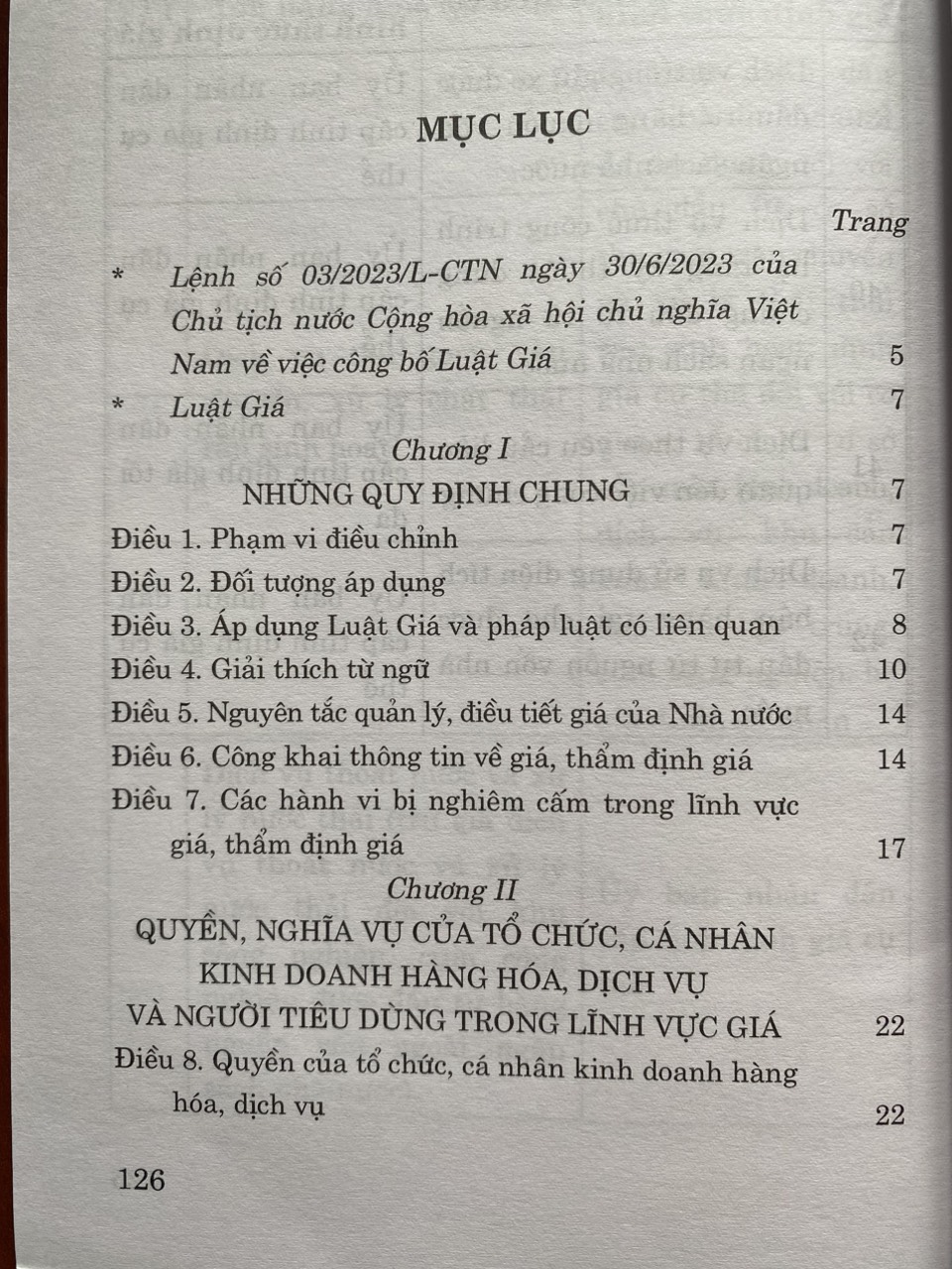 Luật Giá