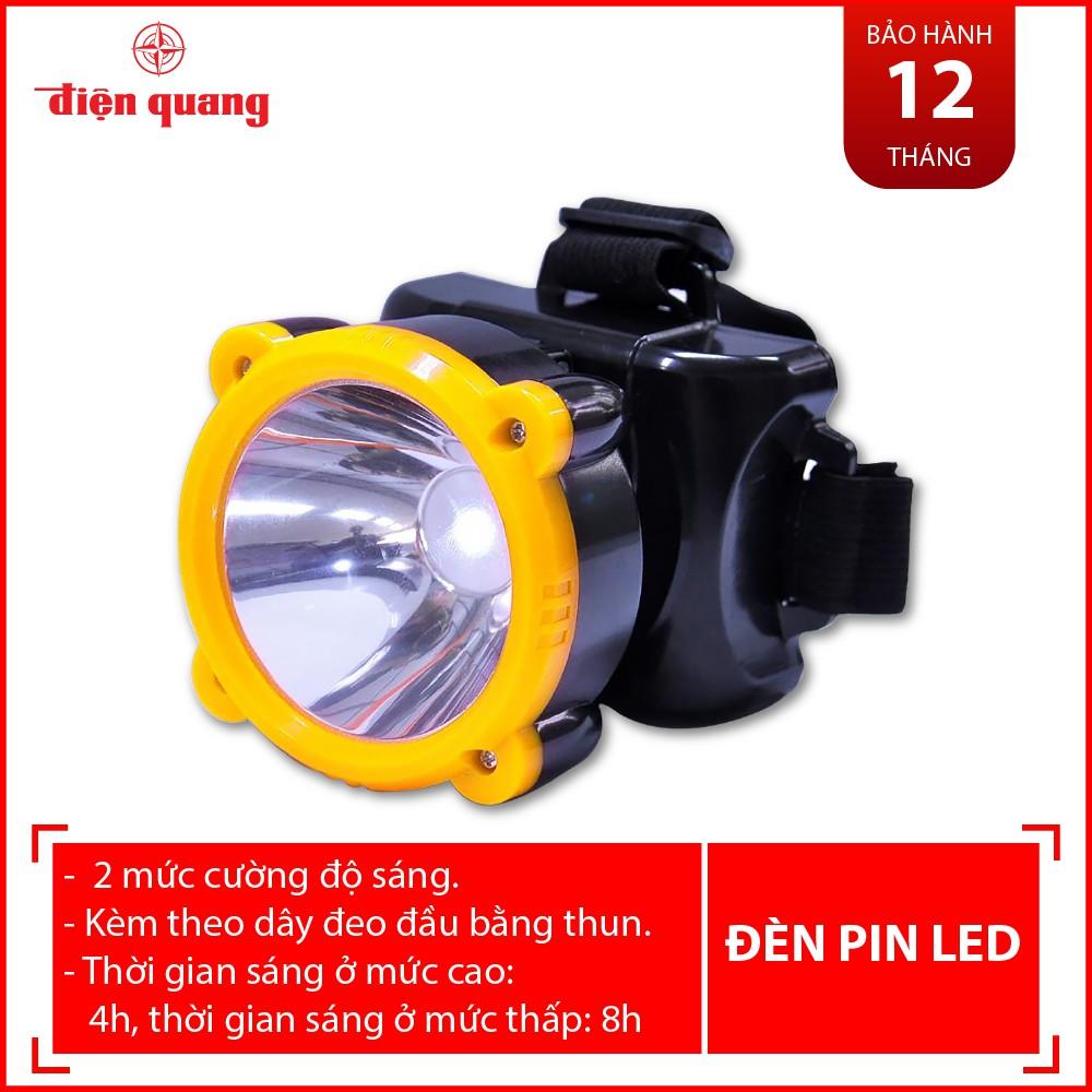 Đèn Pin Đội Đầu Điện Quang ĐQ PFL11 R (Pin sạc, 1W)