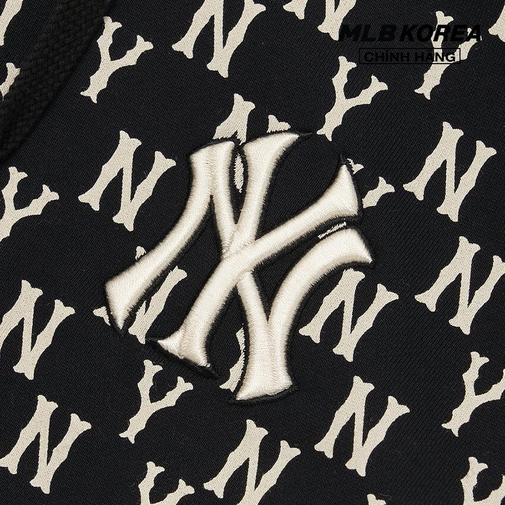 MLB - Áo hoodie tay dài phối mũ Classic Monogram Overall Pattern Overfit 3AHDM0224-50BKS