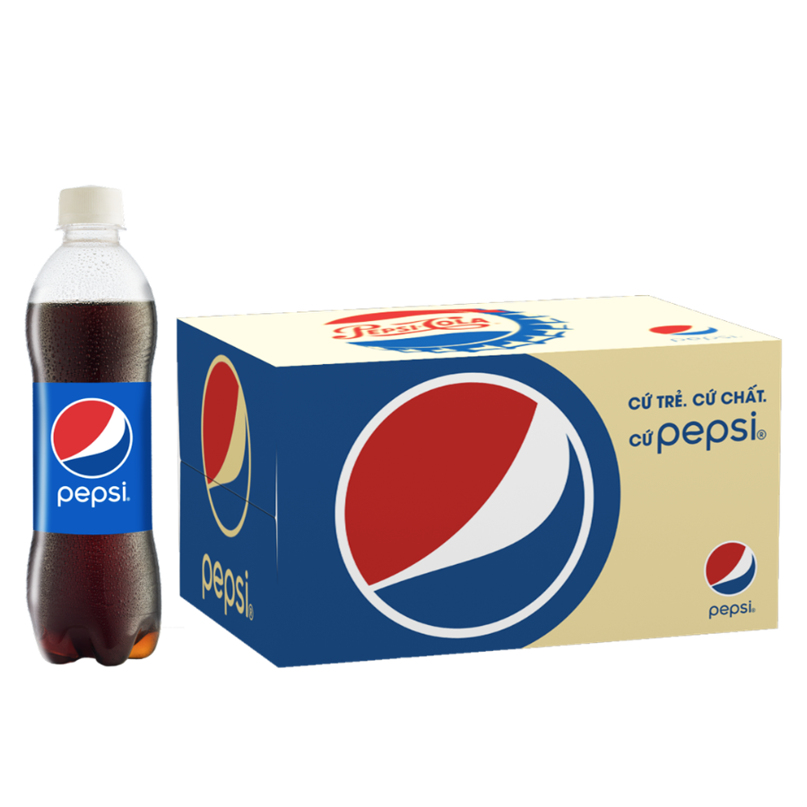 Thùng 24 Chai Nước Ngọt Có Gas Pepsi