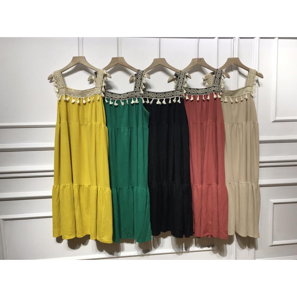 Váy Lanh Thái 2 Dây Siêu mát (Mặc Bầu và Sau Sinh)